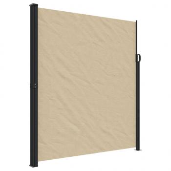 Seitenmarkise Ausziehbar Beige 220x600 cm