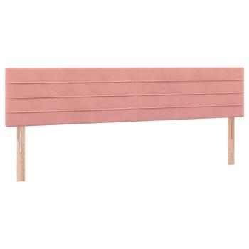 ARDEBO.de - Boxspringbett mit Matratze Rosa 120x190 cm Samt