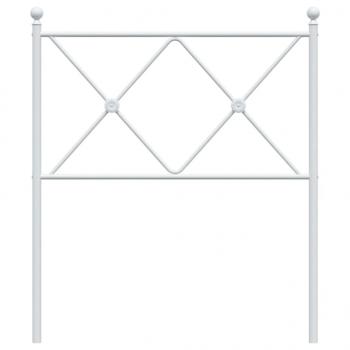Kopfteil Metall Weiß 80 cm