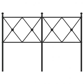 Kopfteil Metall Schwarz 120 cm