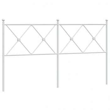 Kopfteil Metall Weiß 160 cm