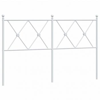 Kopfteil Metall Weiß 140 cm