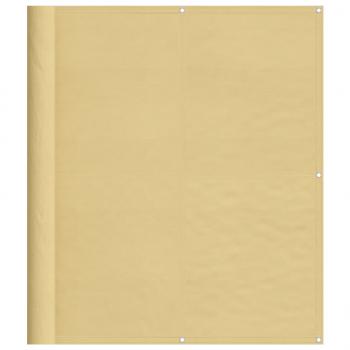 Balkon-Sichtschutz Sandfarben 120x800 cm 100% Polyester-Oxford