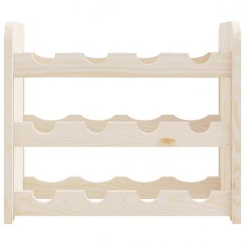 Weinregal 43x25x37 cm Massivholz Kiefer