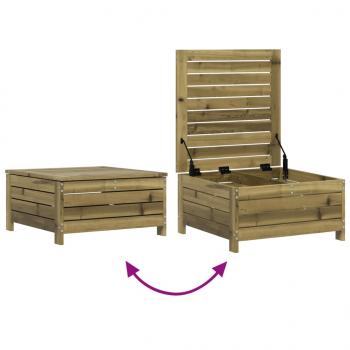 8-tlg. Garten-Sofagarnitur Kiefernholz Imprägniert