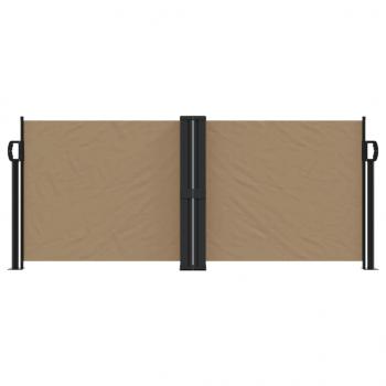 Seitenmarkise Ausziehbar Taupe 100x600 cm