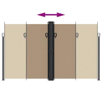 Seitenmarkise Ausziehbar Taupe 200x1000 cm