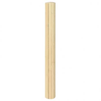 Teppich Rechteckig Hell Natur 60x100 cm Bambus