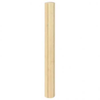 Teppich Rechteckig Hell Natur 70x200 cm Bambus