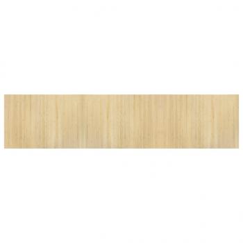 Teppich Rechteckig Hell Natur 70x300 cm Bambus