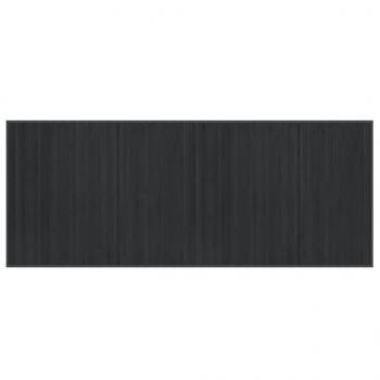 Teppich Rechteckig Grau 80x200 cm Bambus