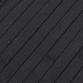 Teppich Rechteckig Grau 80x200 cm Bambus