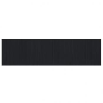 Teppich Rechteckig Schwarz 80x300 cm Bambus