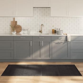 ARDEBO.de - Teppich Rechteckig Dunkelbraun 80x200 cm Bambus
