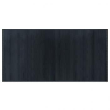 Teppich Rechteckig Grau 100x200 cm Bambus