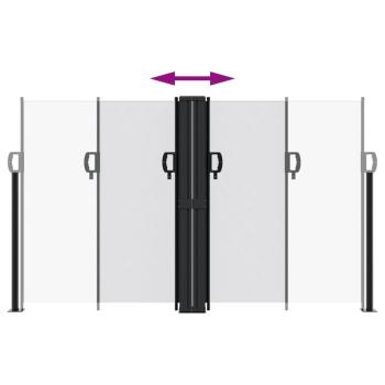 Seitenmarkise Ausziehbar Weiß 140x600 cm