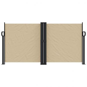 Seitenmarkise Ausziehbar Beige 120x600 cm