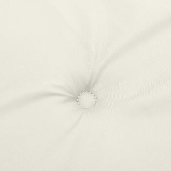 Hochlehner-Auflagen 6 Stk. Melange Creme 120x50x4 cm Stoff