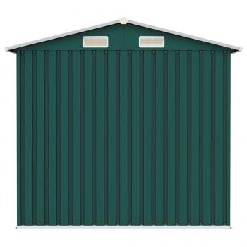 Gerätehaus Grün 205x129x183 cm Verzinkter Stahl