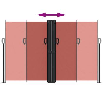 Seitenmarkise Ausziehbar Terrakottarot 160x1200 cm