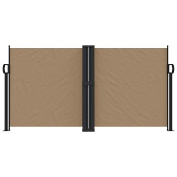 Seitenmarkise Ausziehbar Taupe 120x1200 cm