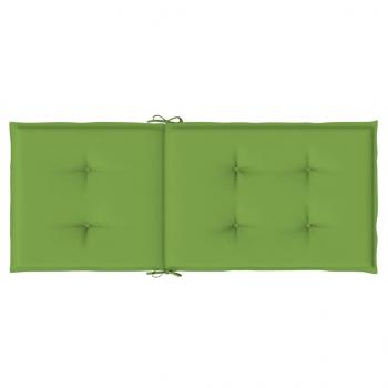 Hochlehner-Auflagen 4 Stk. Melange Grün 120x50x4 cm Stoff