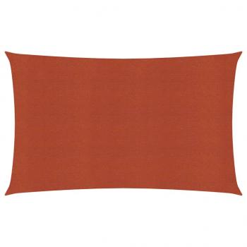 ARDEBO.de - Sonnensegel 160 g/m² Terrakottarot 5x8 m HDPE