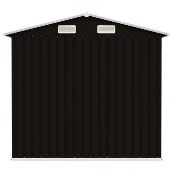 Gerätehaus Braun 205x129x183 cm Verzinkter Stahl  