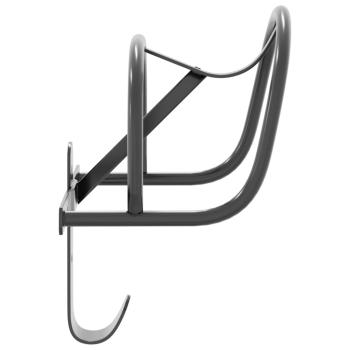 Trensenhalter Wandmontage Schwarz Eisen