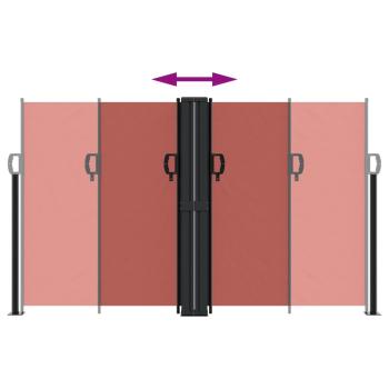Seitenmarkise Ausziehbar Terrakottarot 140x600 cm