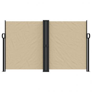 Seitenmarkise Ausziehbar Beige 140x1200 cm