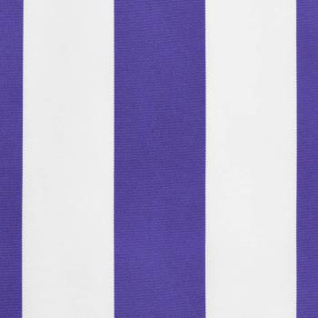 Markisenvolant Blau und Weiß Gestreift 6 m