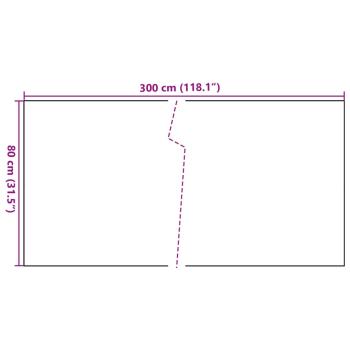 Balkon-Sichtschutz Hellbraun 300x80 cm Poly Rattan
