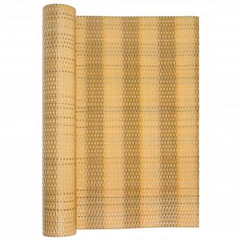 ARDEBO.de - Balkon-Sichtschutz Hellbraun 500x80 cm Poly Rattan