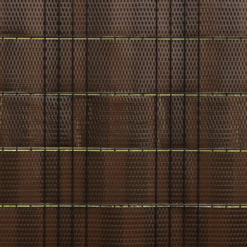 Balkon-Sichtschutze 10 Stk. Braun Schwarz 255x19 cm Poly Rattan