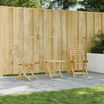ARDEBO.de - Gartenstühle 2 Stk. Klappbar 43x54x88 cm Bambus