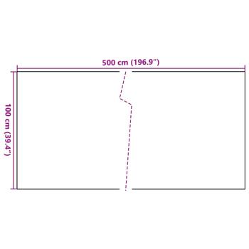 Balkon-Sichtschutz Schwarz 500x100 cm Poly Rattan