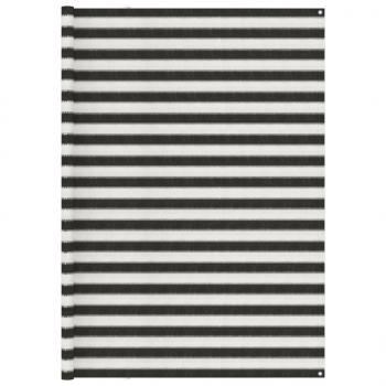 ARDEBO.de - Zeltteppich 250x350 cm Anthrazit und Weiß