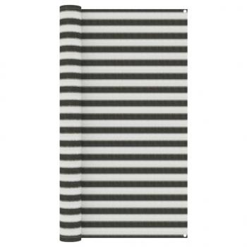 ARDEBO.de - Zeltteppich 200x300 cm Anthrazit und Weiß