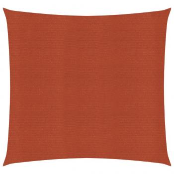 ARDEBO.de - Sonnensegel 160 g/m² Terrakottarot 3x3 m HDPE