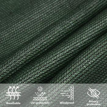 Sonnensegel 160 g/m² Dunkelgrün 2x3 m HDPE