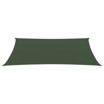 Sonnensegel 160 g/m² Dunkelgrün 3x6 m HDPE