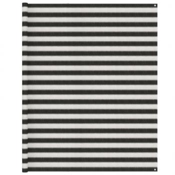ARDEBO.de - Zeltteppich 250x600 cm Anthrazit und Weiß