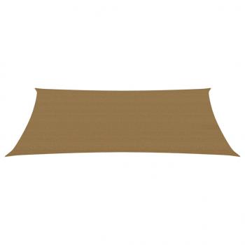Sonnensegel 160 g/m² Taupe 2,5x4,5 m HDPE