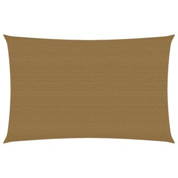 ARDEBO.de - Sonnensegel 160 g/m² Taupe 4x6 m HDPE