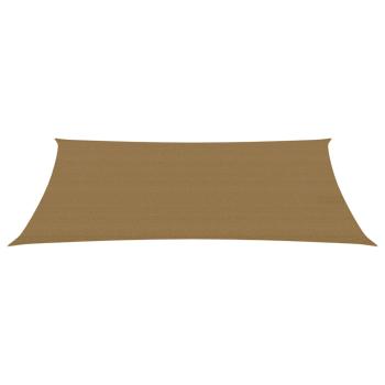 Sonnensegel 160 g/m² Taupe 4x6 m HDPE