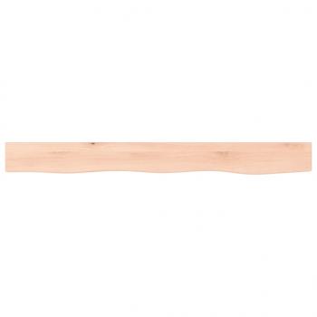 Wandregal 100x10x2 cm Massivholz Eiche Unbehandelt
