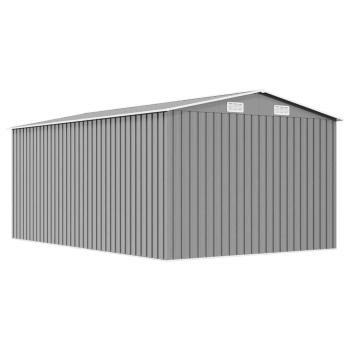 Gerätehaus 257x392x181 cm Metall Grau