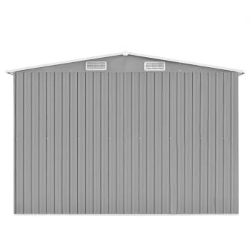 Gerätehaus 257x392x181 cm Metall Grau