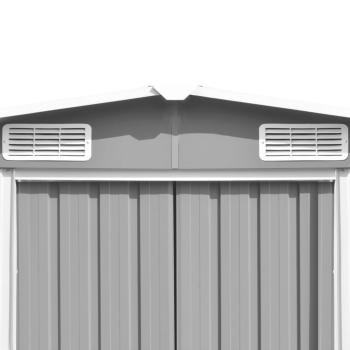 Gerätehaus 257x392x181 cm Metall Grau